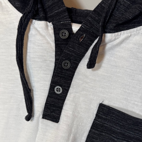 Men's Black and White Hoodie - Picture 8 of 8